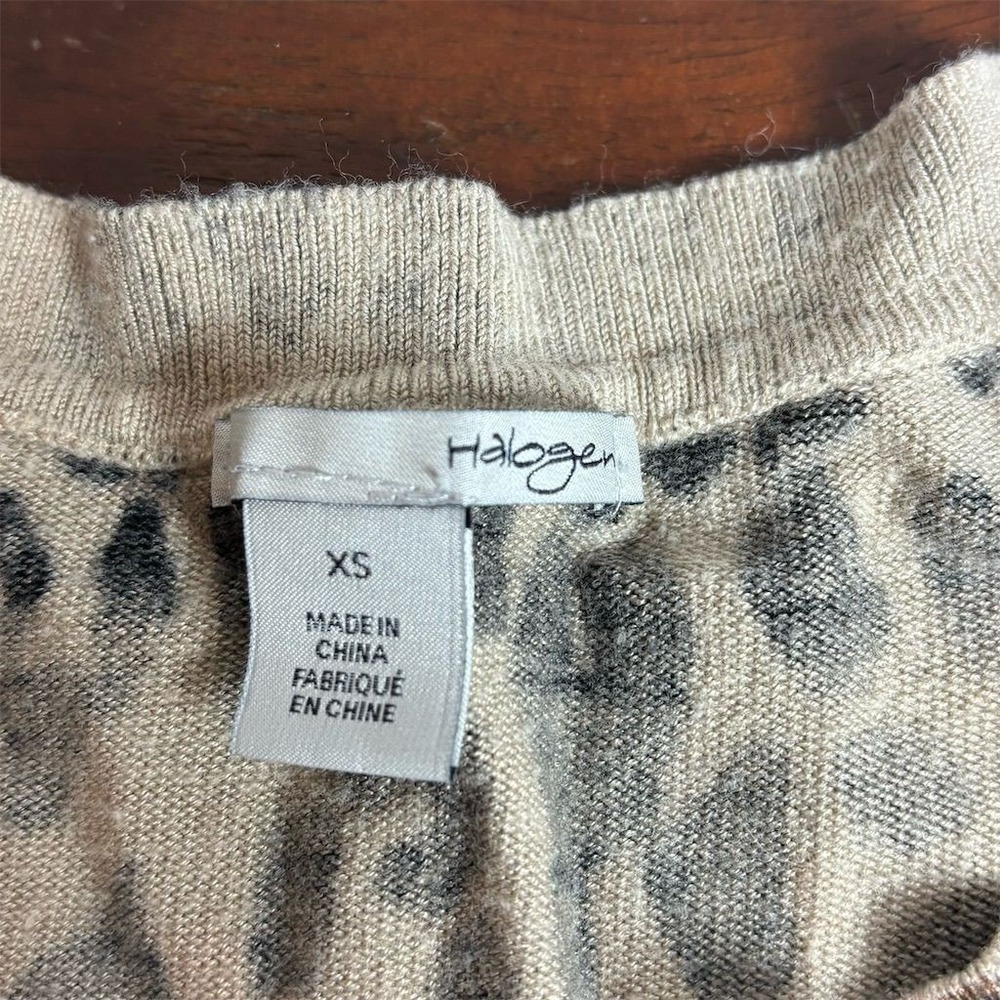 Halogen Women's XS Leopard Print Button-Up Cardig… - image 3